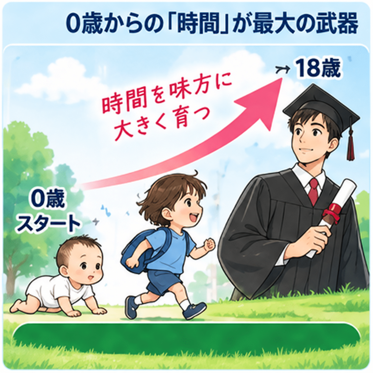 0歳から始める長期投資と時間のメリット